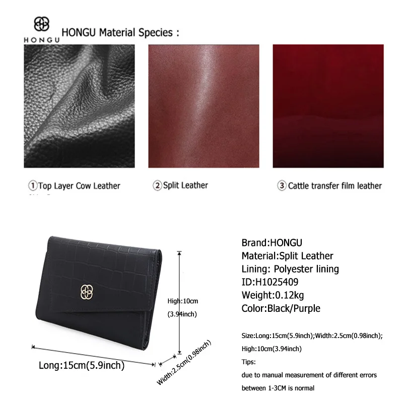 HONGU модные клатчи сумки для женщин кошелек женские длинные кошельки с застежкой