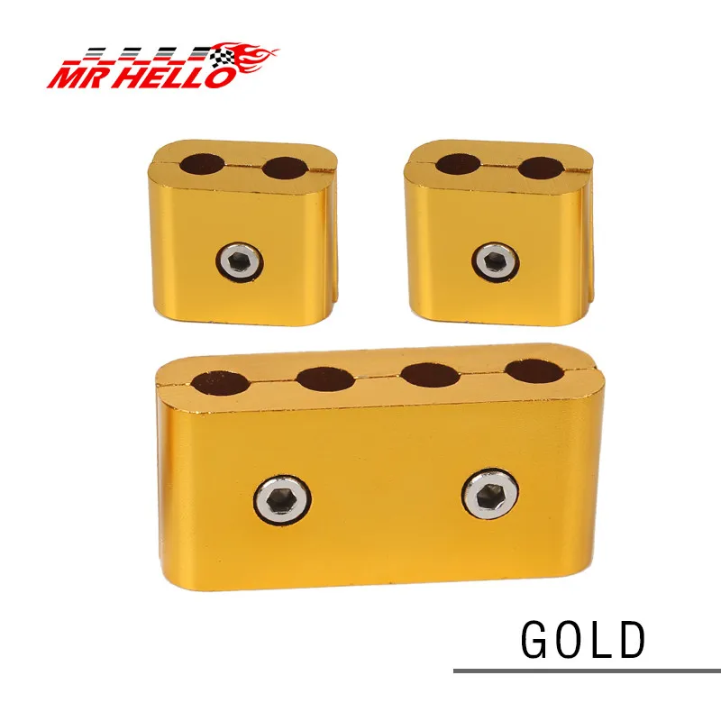 gold 3 шт. JDM SPW пароль автомобиля Свеча зажигания электрический провод зажимной сепаратор линии зажигания кабельный зажим Авто украшения - Цвет: gold