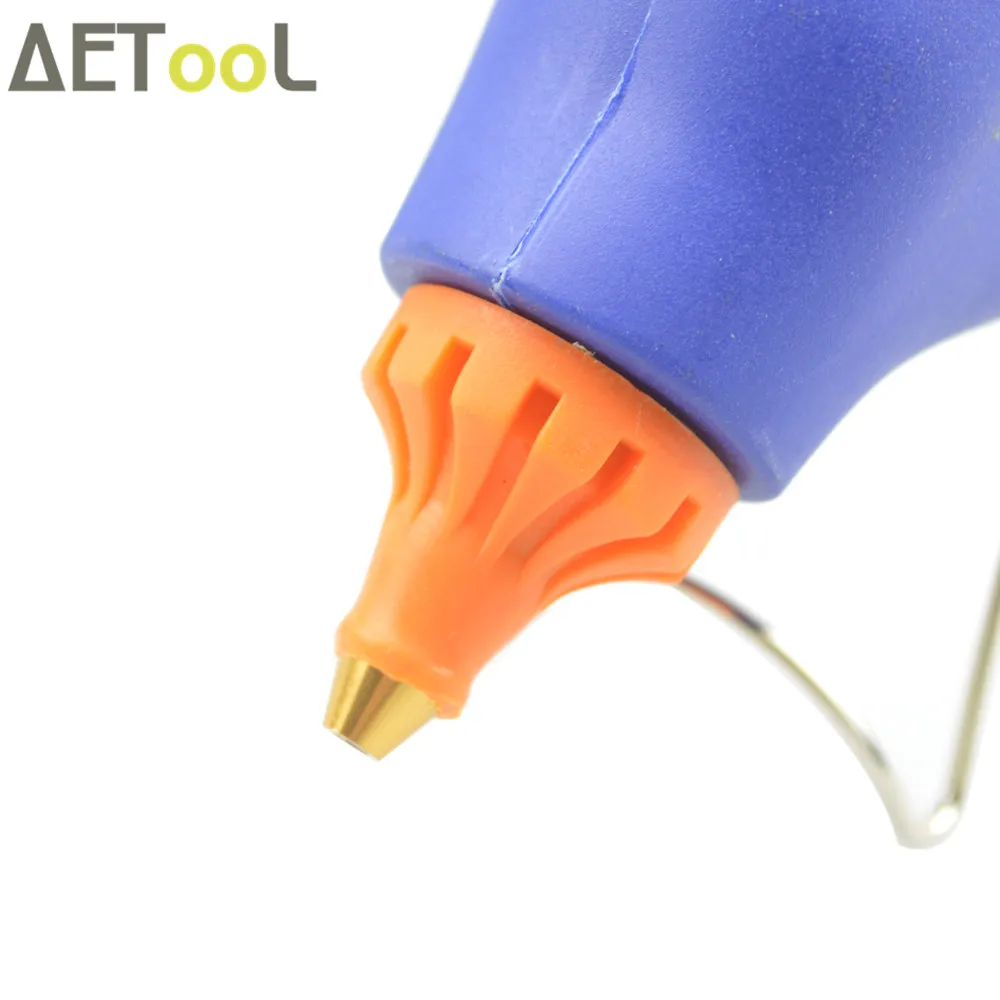 Клеевой пистолет AETool 60 Вт с 3 шт. 11 мм цветные клеевые палочки медная насадка