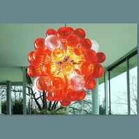 round chandelier blown glass ball shape chandeliers cheap hanging light