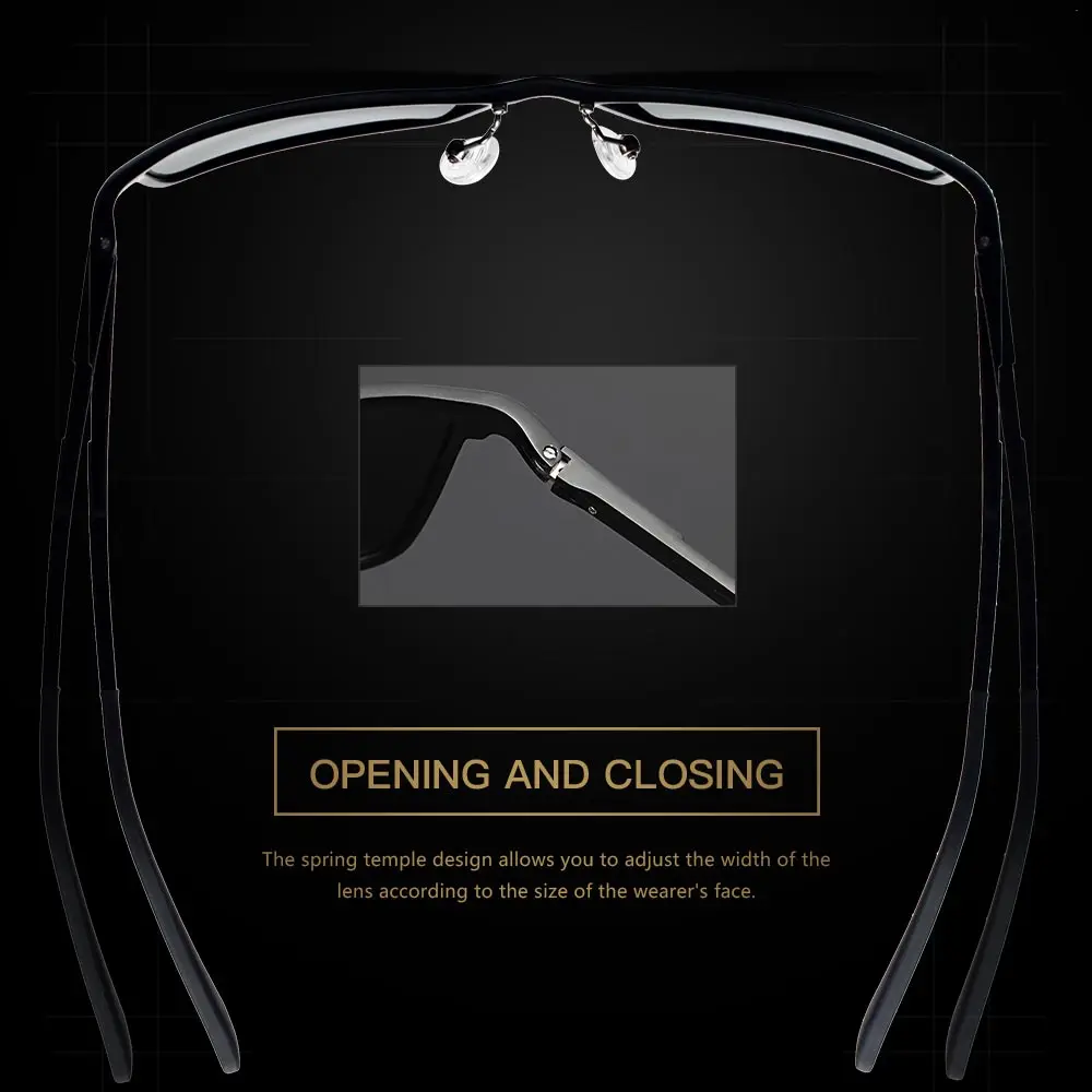 Прямоугольный поляризованные солнцезащитные очки 2019 Для мужчин высокого