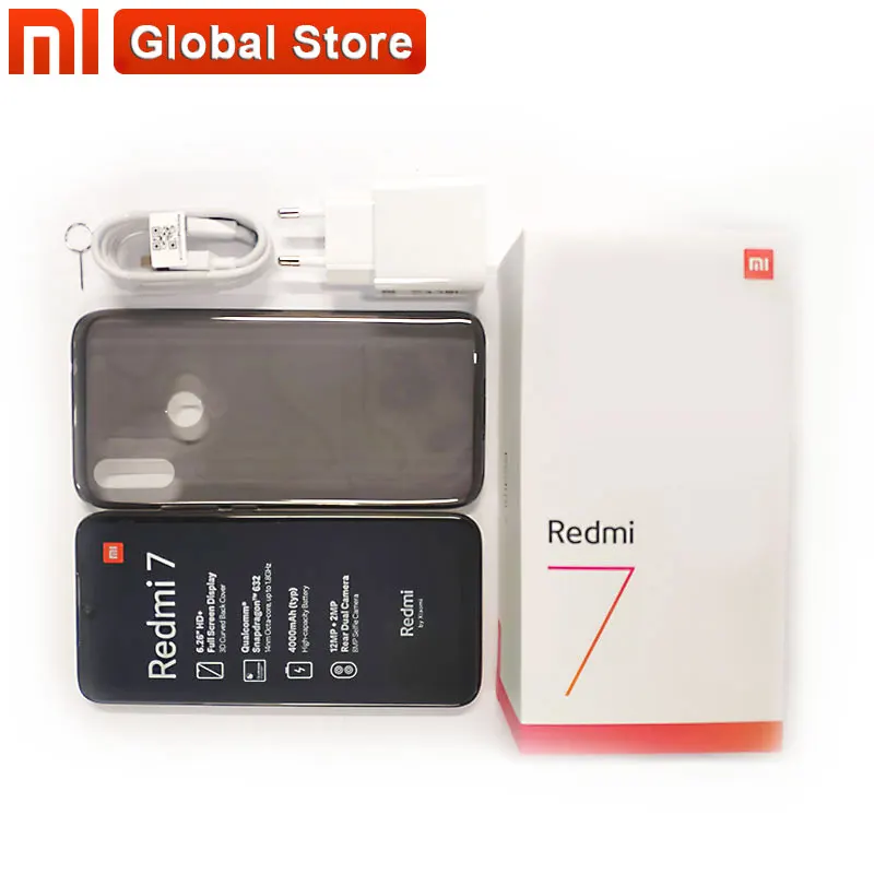 Глобальная версия Xiaomi Redmi 7 3 Гб оперативной памяти 32 встроенной RAM ROM Snapdragon 632