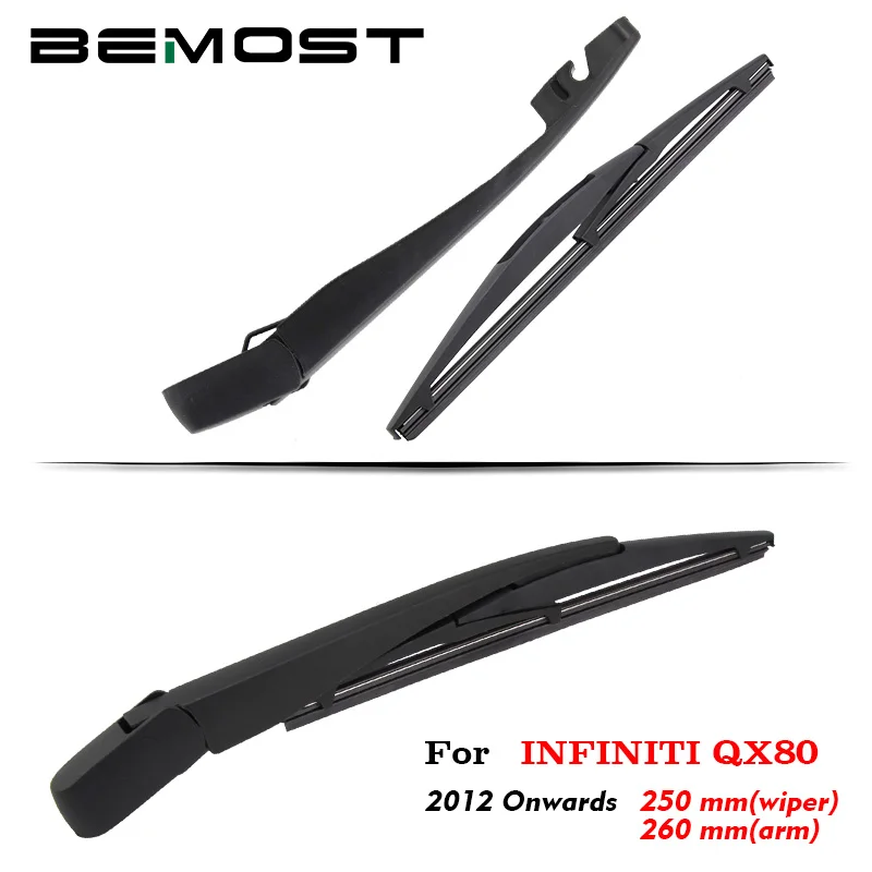 BEMOST Car Rear Windscreen Wiper Arm Blade Natural Rubber For Infiniti QX80 250MM Hatchback 2012 2013 2014 2015 2016 2017 2018 