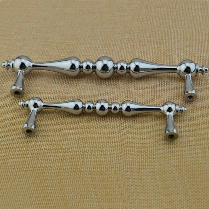 5 &quotВинтажная Φ Серебряная черная pull 96 мм ручка под старину серебряное |