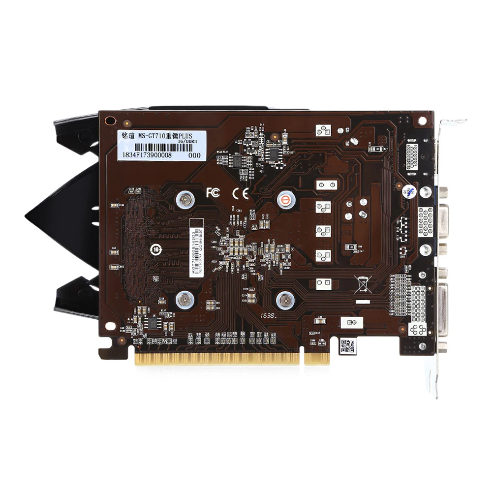 MAXSUN Графика карты GT710 молоток плюс 1 г NVIDIA 64bit DDR3 1600 мГц 954 28nm DVI + HDMI VGA компьютер Windows