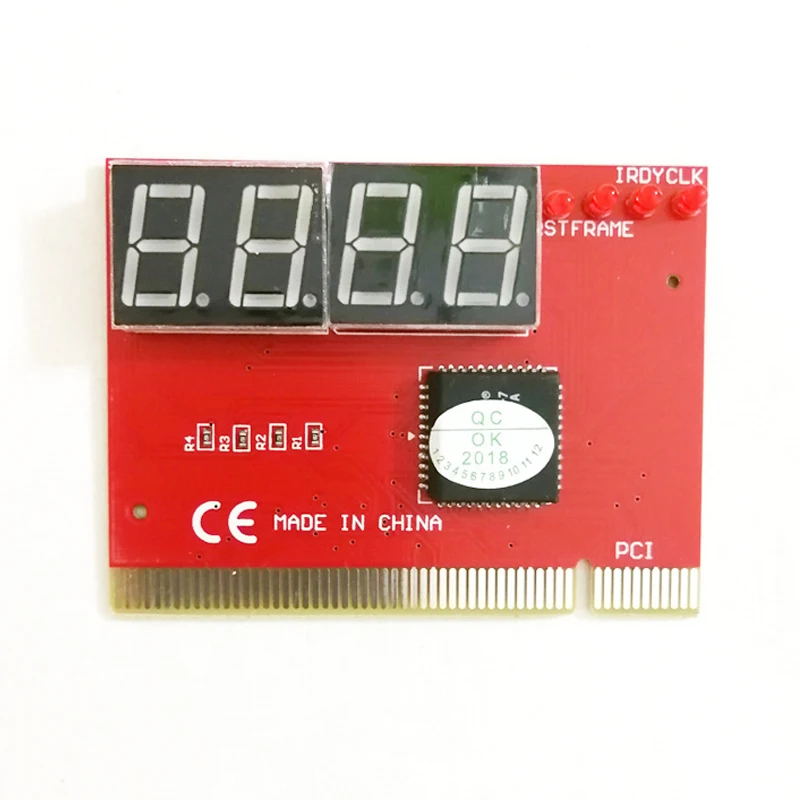 Компьютер PCI открытка материнская плата светодиодный 4-разрядный диагностический компьютер анализатор Тесты почтовых открыток Пластик металла Высокая стабильность сетевая карта