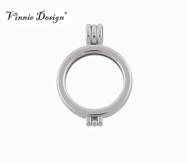 Винтажный дизайн ювелирных изделий Серебряное золото розовое рамка с подвеской