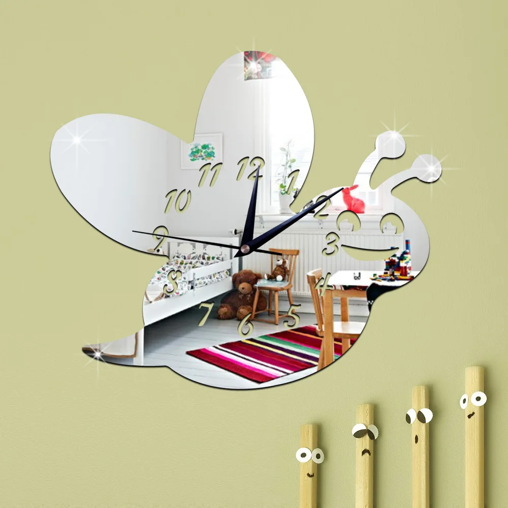 Новые модные часы для детской комнаты в спальню с защитой окружающей среды милые