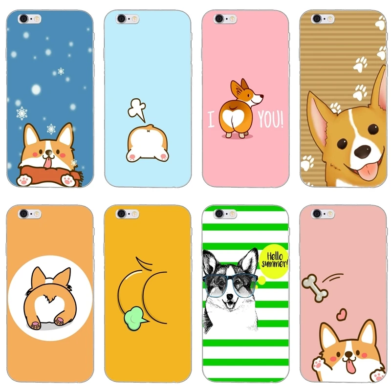 Corgi dog Love kiss my ass мягкий чехол для телефона Xiaomi Redmi Note 7 6 5 5A 4 3 pro S2 5 plus 6A 4A 4x Pocophone F1
