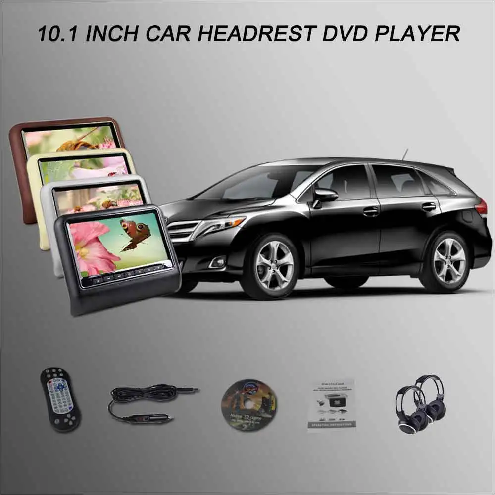 BigBigRoad для TOYOTA Venza подголовник автомобиля мониторы/2*10," цифровой экран Поддержка USB SD DVD плеер игры дистанционное управление