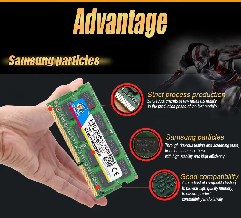 VEINEDA оперативная память Sodimm DDR3L 2 Гб оперативная Память ddr3L 1066 МГц для всех ноутбуков Intel AMD оперативная память ddr3L-1333MHZ PC3-12800 памяти