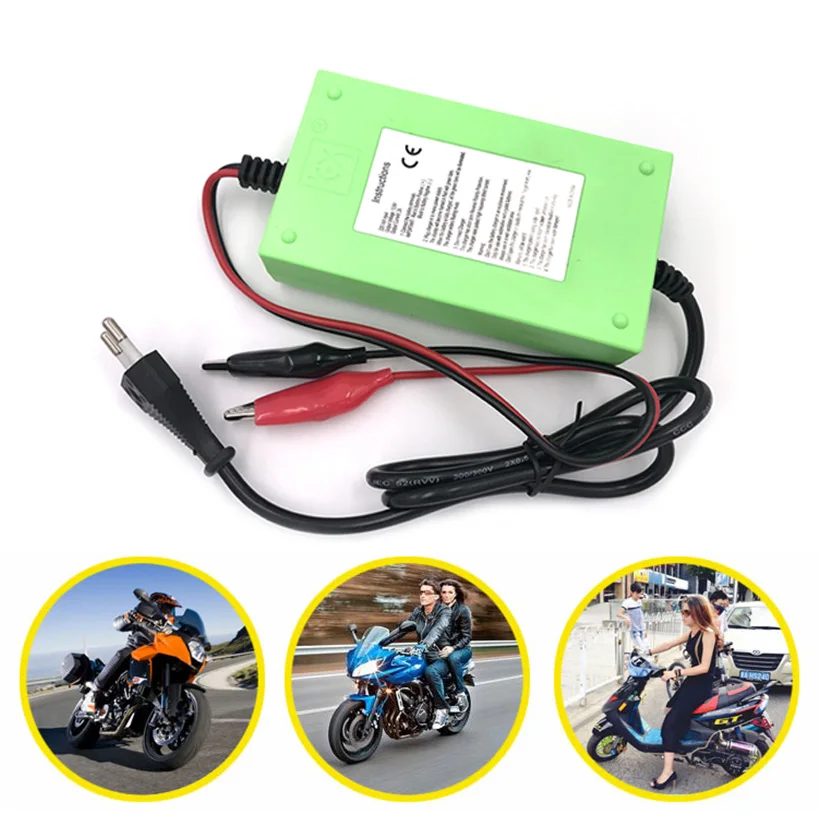 12 V 2A для мотоциклов и автомобилей свинцово кислотный Батарея Зарядное