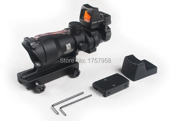 Призматический оптический прицел Trijicon ACOG 4x32 реальное волокно + миниатюрный с