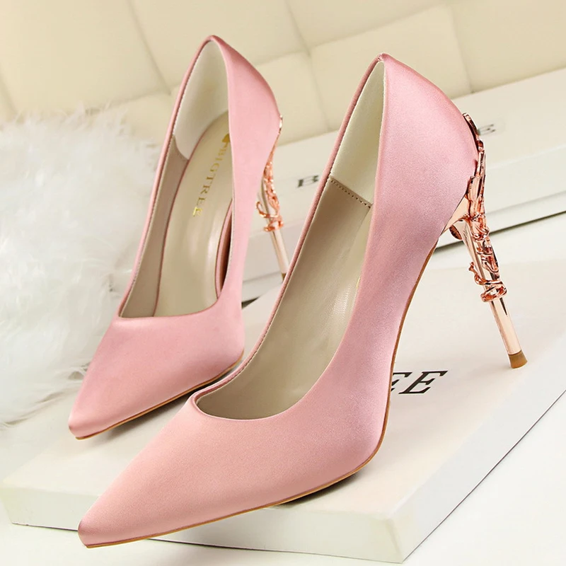 LAKESHI Women Pumps Summer Heel Shoes Sexy High Heels Thin Party Fashion Wedding 10cm|wedding shoes|heel women shoesshoes ladies |