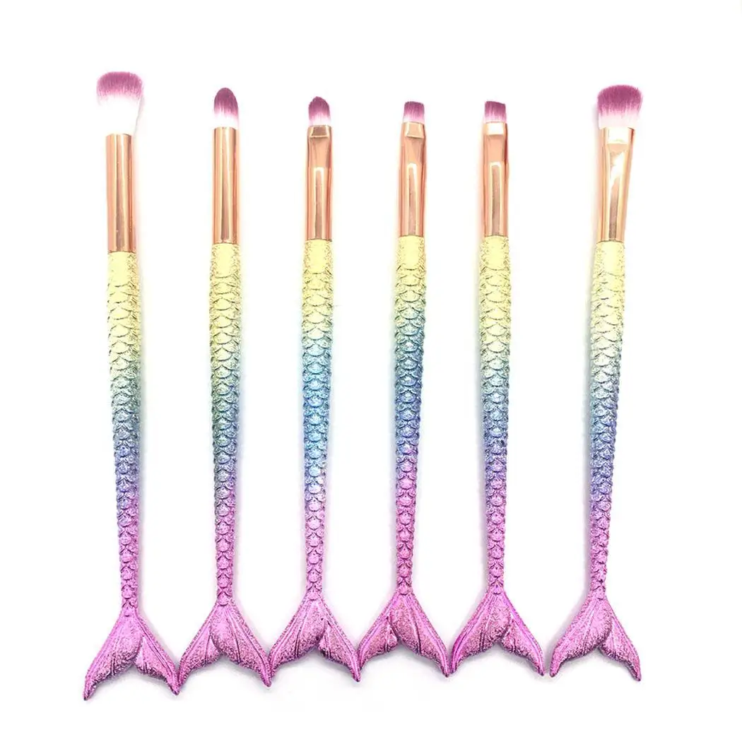 Новая мода для женщин макияж пудра Румяна ABS Кисти Косметический набор (6 шт.)