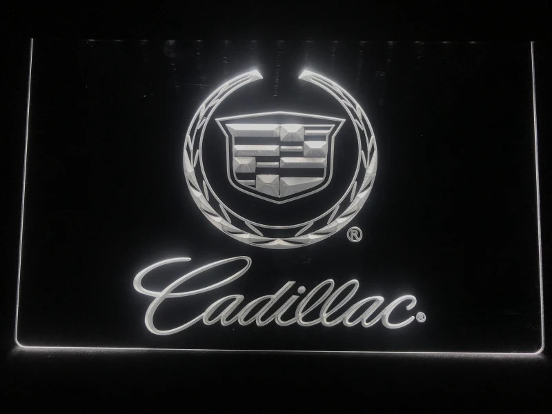 D041 Cadillac светодиодный ная неоновая световая вывеска|Таблички и знаки| |