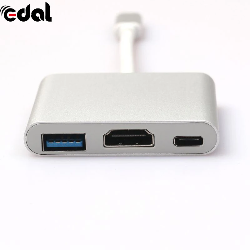 Новый USB 3 1 Тип C к 4k HDMI 3in1 мульти кабель адаптер конвертер для мобильного телефона