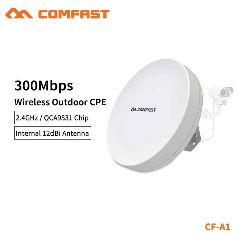 COMFAST Открытый CPE беспроводной повторитель Wi Fi маршрутизатор 300 Мбит/с мост для