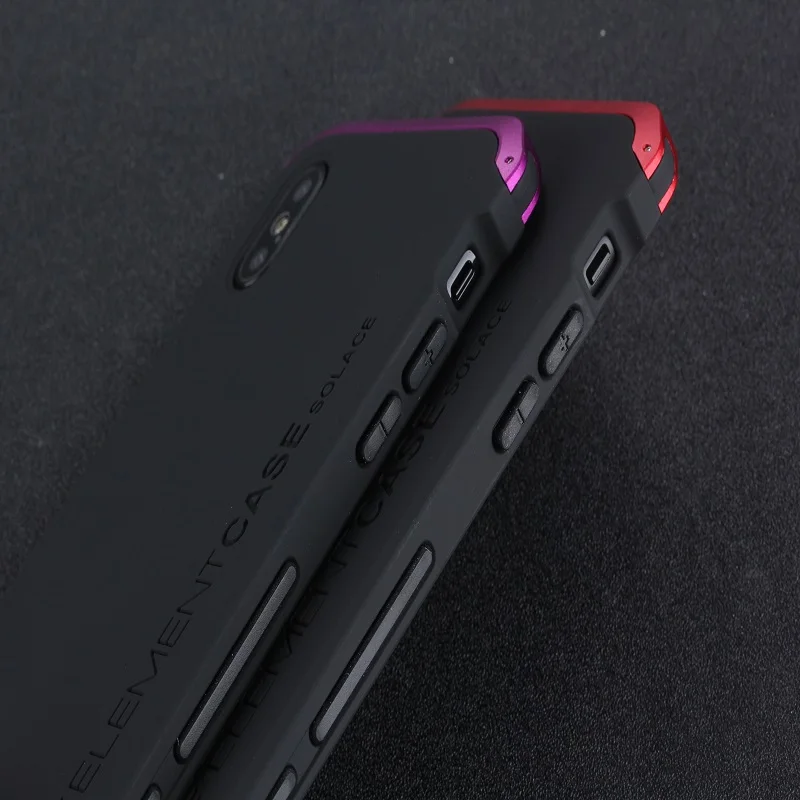 Luxury Element Phone Bag Cases for iPhone X with Designer's Aluminium and Hard Back PC Case For 5.8&quotinch Protector | Мобильные