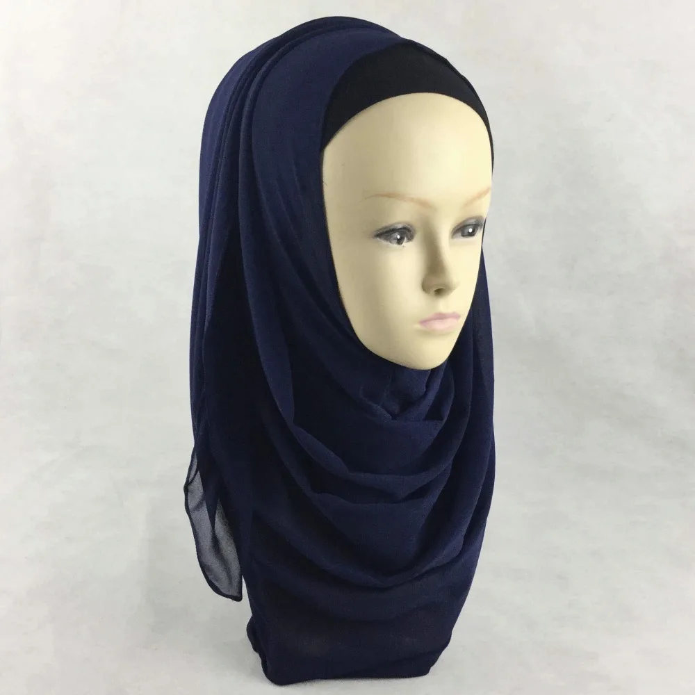 Однотонный мусульманский хиджаб мусульманские хиджабы для женщин однотонные