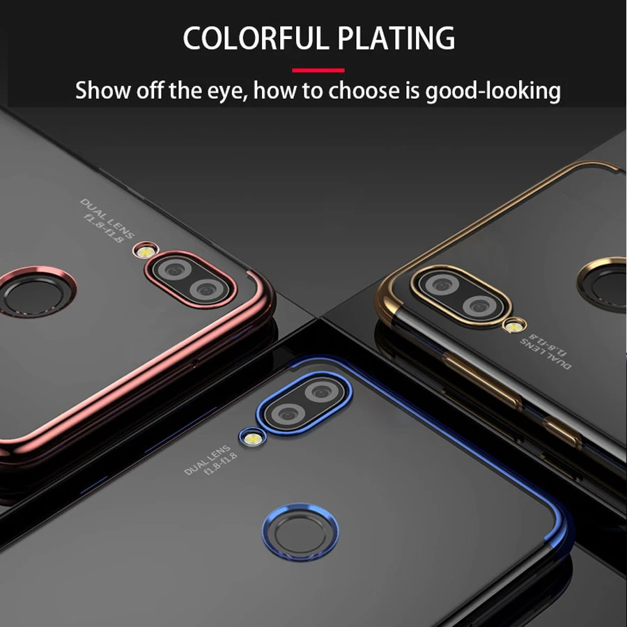 Покрытие чехол для Huawei Nova 3i силиконовый прозрачный ТПУ HUAWEI nova 3 Nova3i Nova3 Тонкий