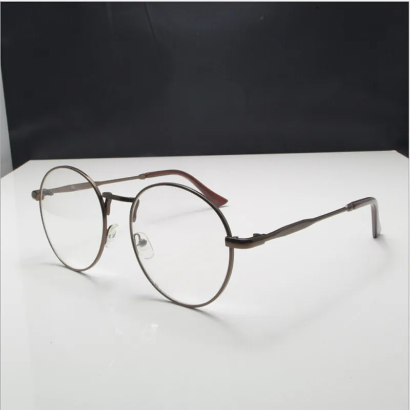 Новинка Высокое качество Античные ретро круглые очки металлическая оправа