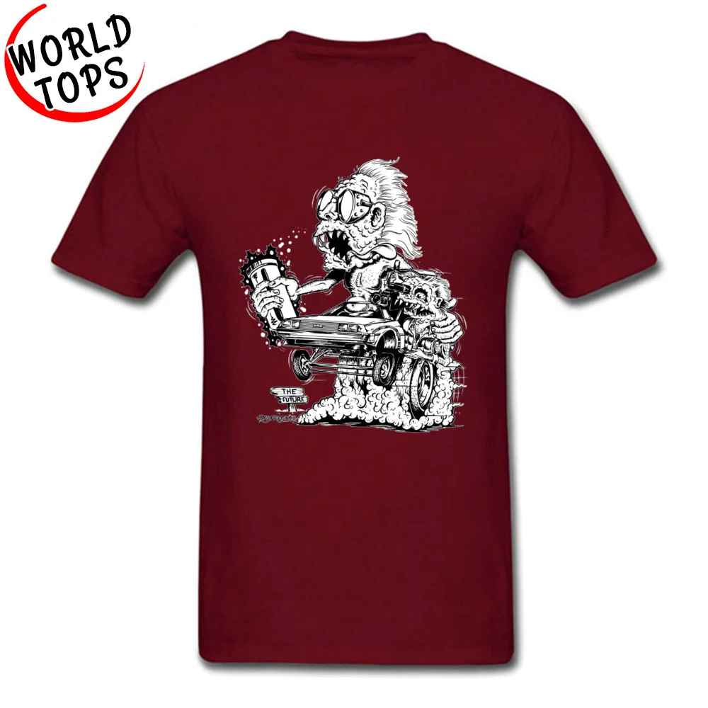 Футболка с принтом Crazy Geek Death Car Skull летние/осенние хлопковые топы круглым