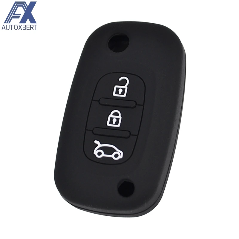 Силиконовый чехол AX для Renault Fluence Megane Clio Kangoo Lada Priora Granta Vesta X Ray 3 кнопки|Футляр