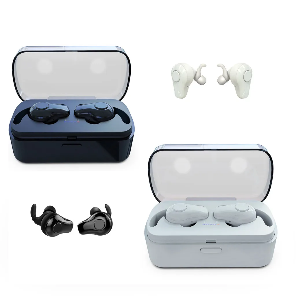 Беспроводные Bluetooth стерео двойные наушники спортивные музыкальные для Samsung Huawei