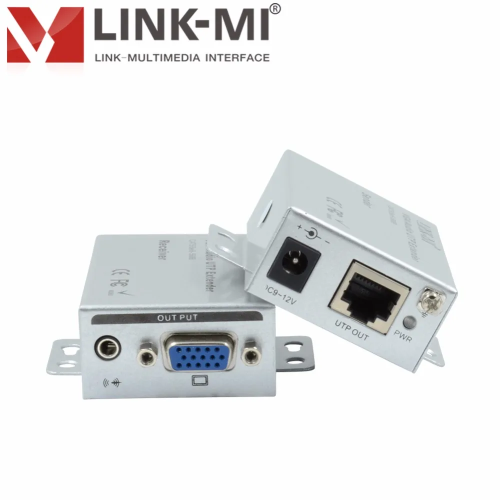 2018 101TRSC Mini 100 m VGA Segnale di Rete Extender Mittente RJ45 CAT5e/6 M UTP Trasmettitore Ricevitore аудио 3 5 мм