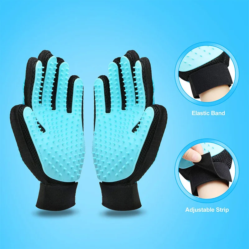 Стрижка кошек и собак перчатка для удаления волос домашних животных Массажная