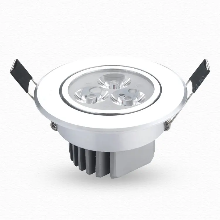 Бесплатная доставка 3W Светодиодный точечный светильник вспышка серебряного