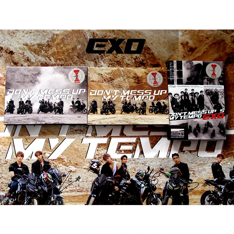 Hand signed EXO autographed 5-й альбом't MESS UP MY TEMPO k-pop 112018