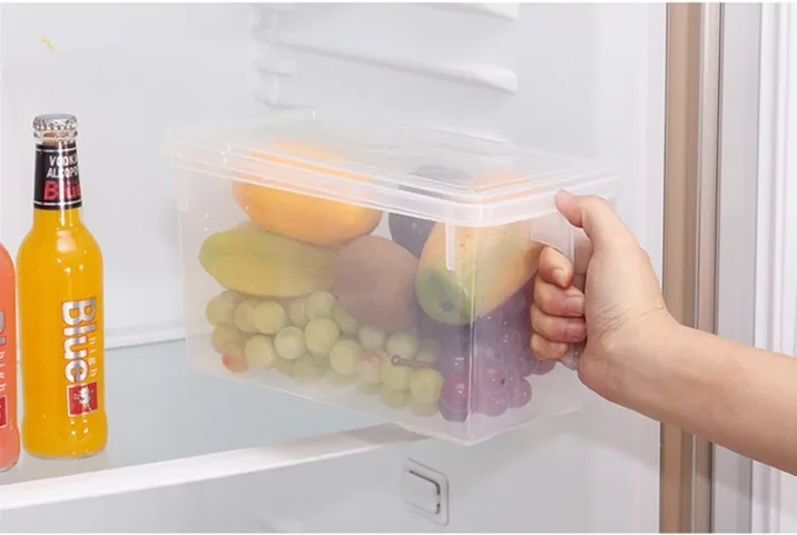 1PC New Refrigerator Food Storage Cassette with Handle Clear Plastic Grain Box for Fruits and Vegetables LF 139 | Дом и сад