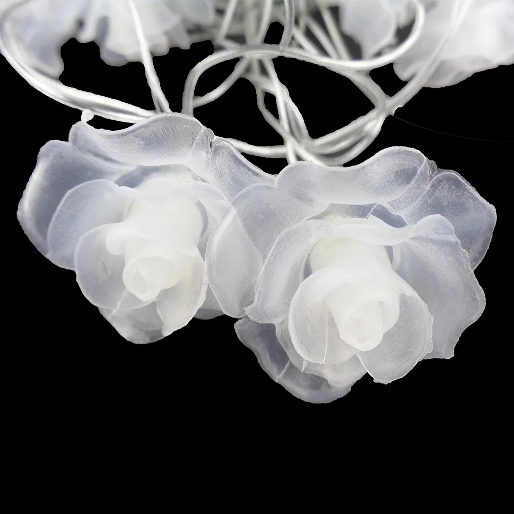 Рождественская Роза светодиодная гирлянда освещение ночник 4 м 20 светодиодов