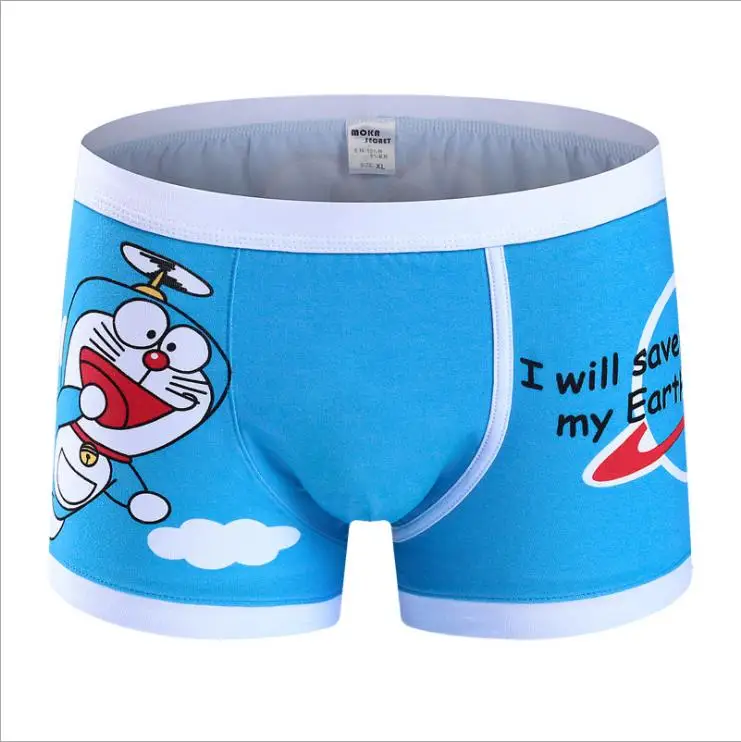 Cueca/боксеры с героями мультфильмов, хлопковое Брендовое нижнее белье для молодых мужчин, мужские трусы, мужское нижнее белье с Суперменом, мужские сексуальные трусы с суперменом - Цвет: 076