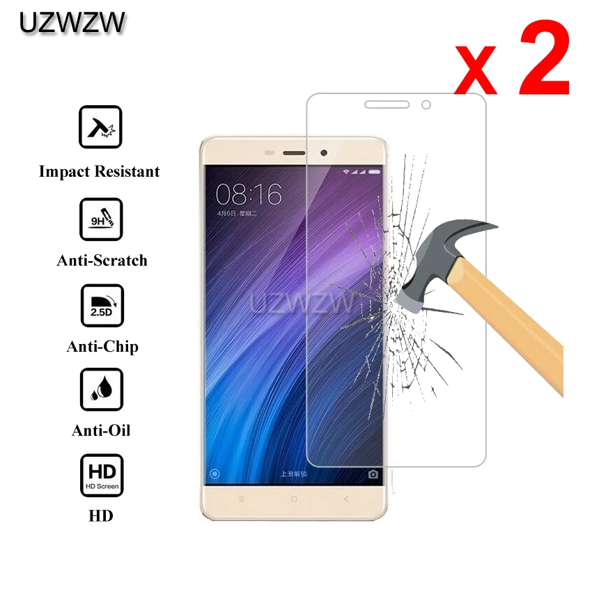 2 шт для Xiaomi Redmi 4 Pro Redmi 4 Prime Премиум 2.5D Закаленное стекло для защиты экрана для Xiaomi Redmi 4 защитное стекло