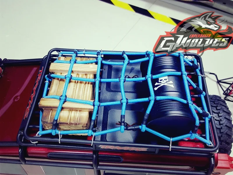 GWOLVES 1:10 RC Rock Crawler Monster truck эластичная багажная сетка для осевого SCX10 90046 Tamiya CC01 RC4WD D90