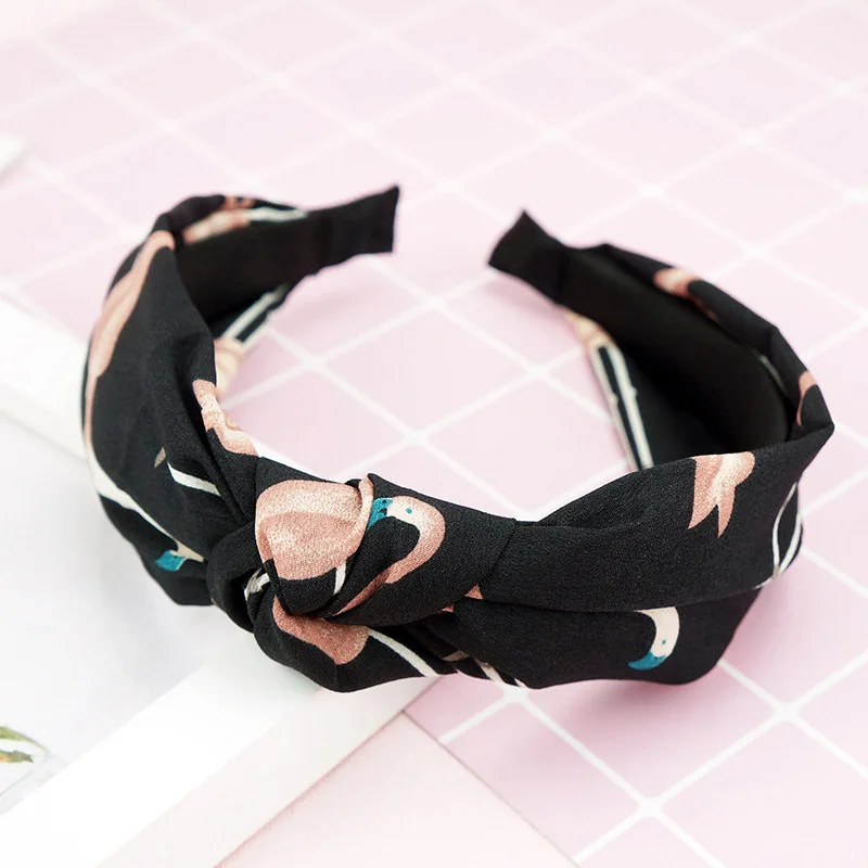 

Hot Women Girls Summer Bohemian Hair Bands Print Headbands Vintage Bow Turban Bandage Bandanas HairBands Hair Accessories