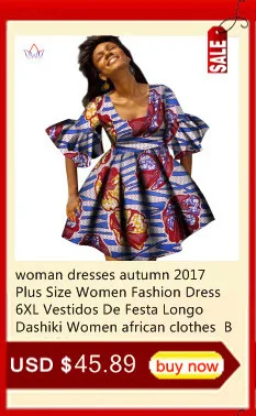 Летние платья плюс Размеры Для женщин модное платье 6XL Vestidos De Festa Longo одежда с круглым вырезом африка печати одежда brw WY1503