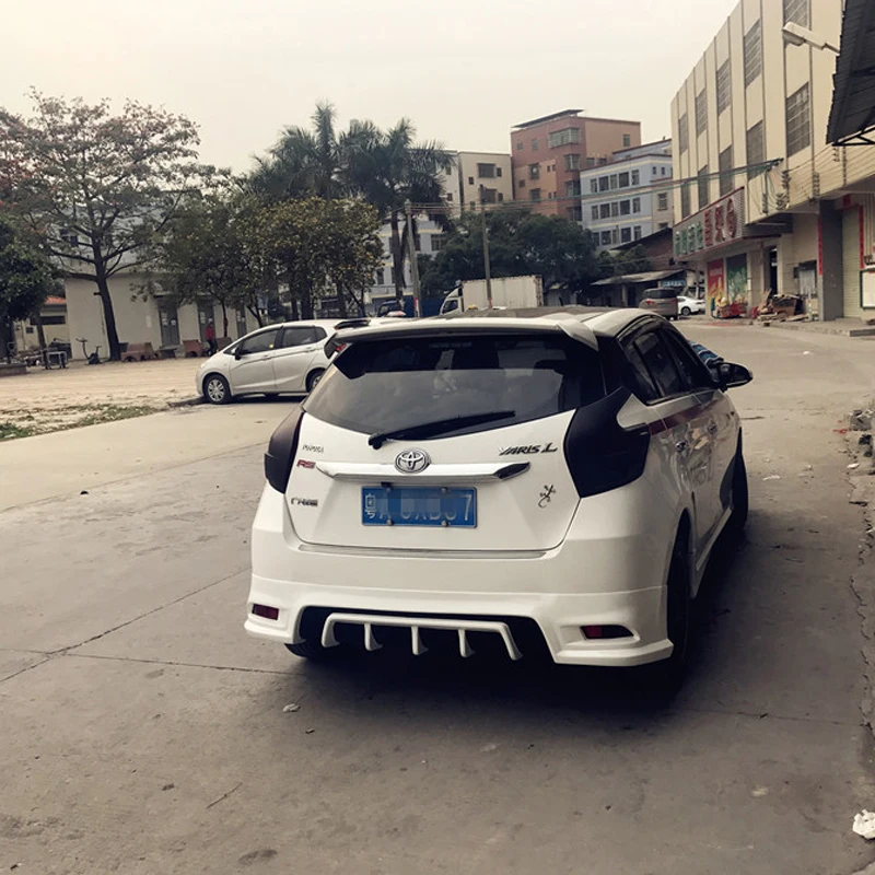 Для Toyota Yaris спойлер 2014 2015 2016 2017 украшение в виде хвостового крыла ABS Пластик