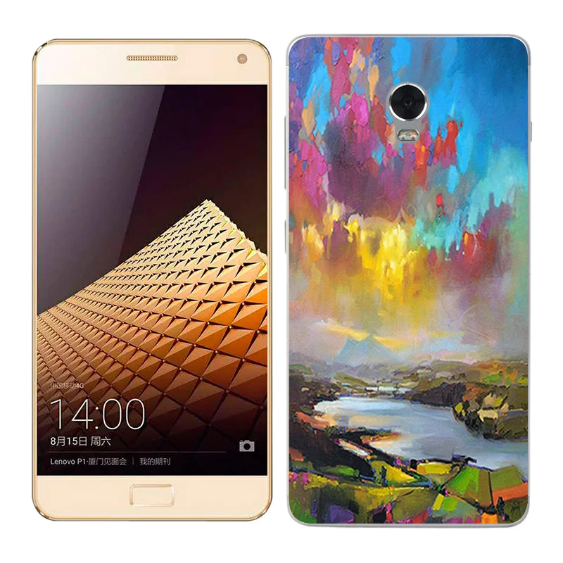 Чехол для телефона Lenovo Vibe P1 мягкая задняя крышка из ТПУ силиконовый чехол с