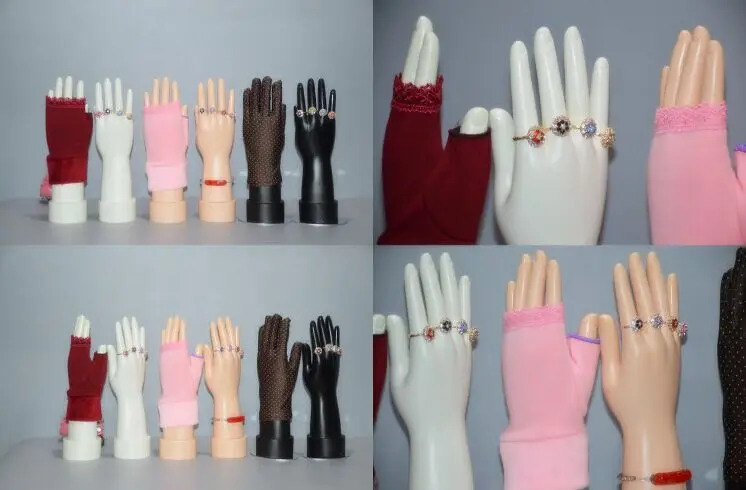 Женский манекен для рук ювелирные изделия ногтей 2 шт. желтый витрина часы кольцо