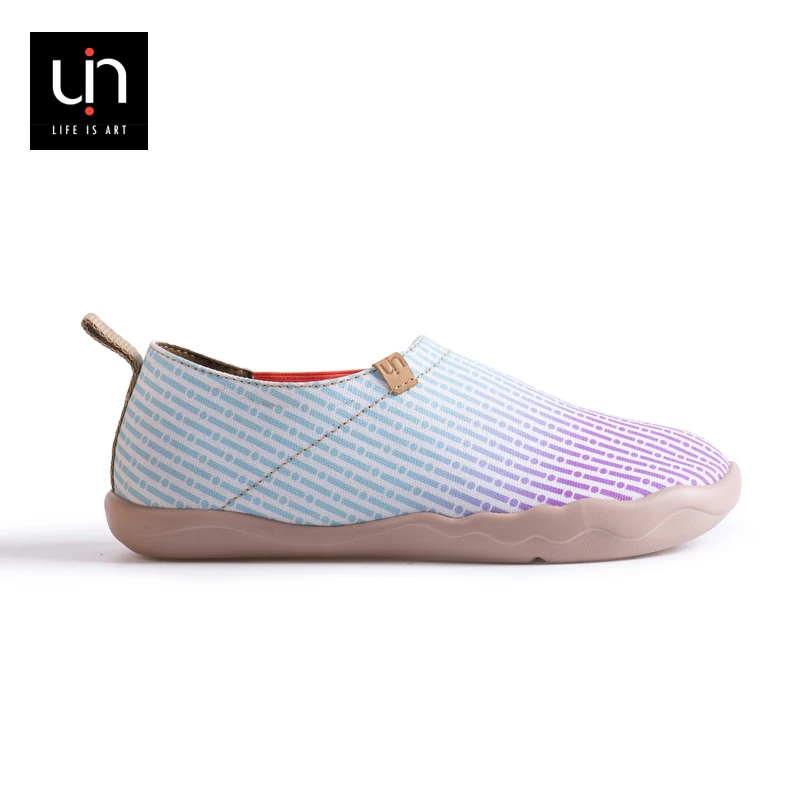 Pink Princess - 2015 UIN Spring New Arrival Fashion Women's Plaid Painted Canvas Espadrille Tour Shoe | Обувь