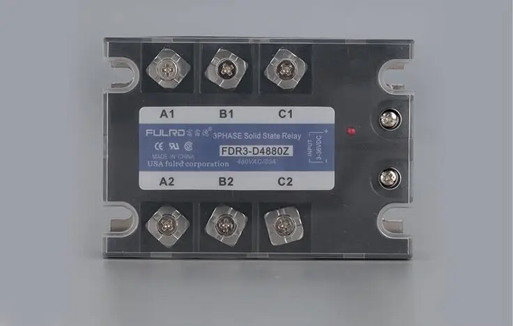 Трехфазное твердотельное реле DC-AC DC3-36V управления AC24-480V FDR3-D4850Z FDR3-D4880Z FDR3-D48100Z FDR3-D48120Z JGX-3