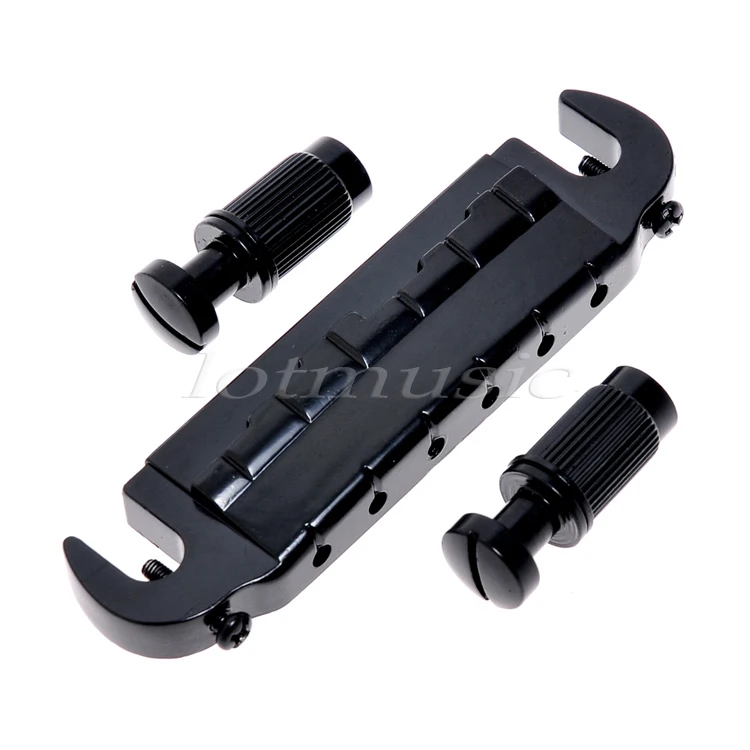 Седло гитара Мост Tailpiece С Запахом Wrap Around 6 Струны для Электрогитары Частей