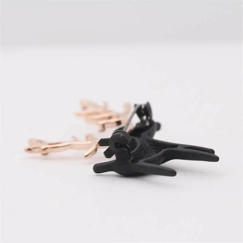 DoreenBeads винтажный черный олень значок животное булавка брошь для кардигана свитер