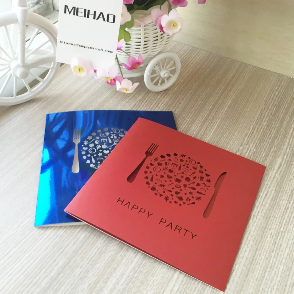 Высококачественные Пригласительные открытки на свадьбу китайские красные