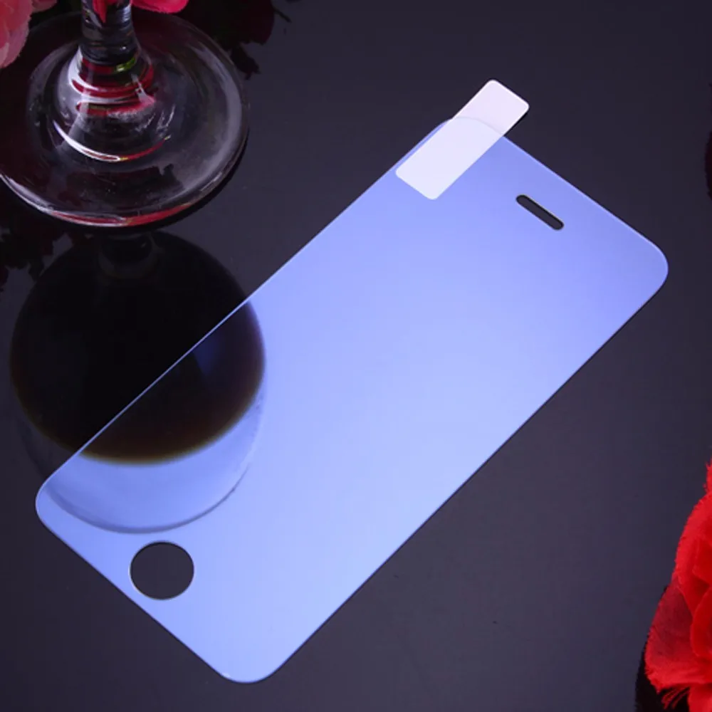 blue Для iPhone XR XS MAX 7 6 6S 5 5S 5C SE Роскошная красочная зеркальная защитная пленка для экрана для iPhone 6 6S 7 8 9H HD закаленное стекло - Цвет: blue