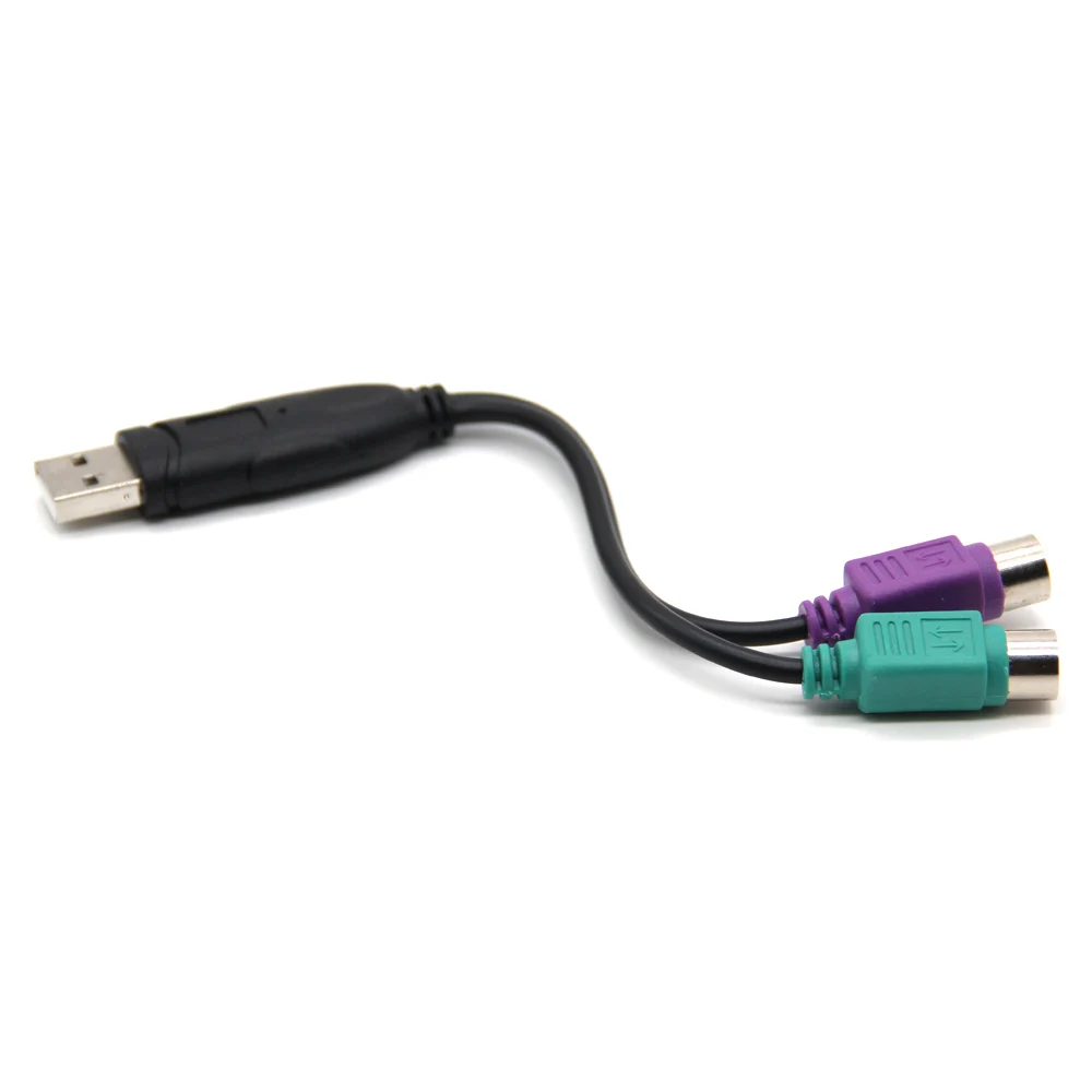 Usb кабель для PS2 с разъемом Папа мама и переходником PS/2 Удлинительный клавиатуры